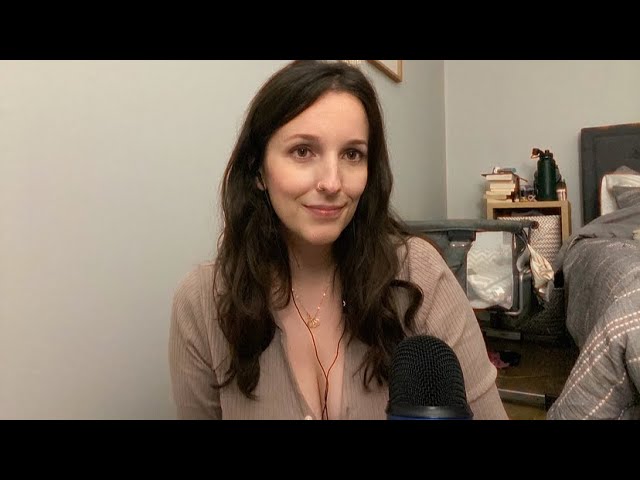 ASMR tapping on stocking stuffers + fabric sounds and chatting