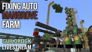 LIVE Fixing Mangrove Farm in Minecraft Guildrock SMP