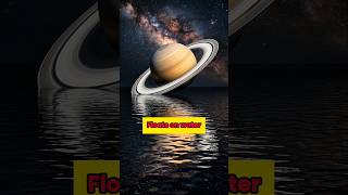 Saturn can float in water ?! 🤯 #science #space #saturn #density #explained #shorts