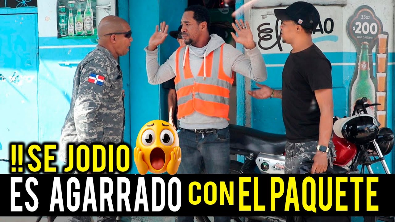 LA POLICIA LO ENCUENTRA CON EL PAQUETE EN LA MANO / SE ARMA TREMENDO LIO