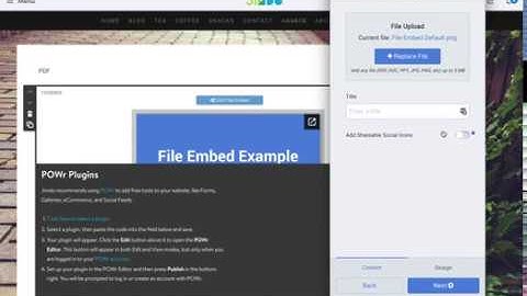 POWr File Embed on Jimdo