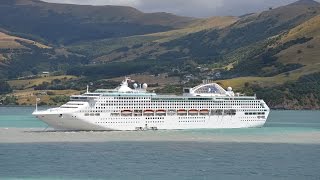 Dawn Princess cruise ship crossing the Panama Canal