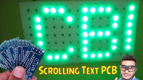 Pixel Led Scrolling Text circuit making