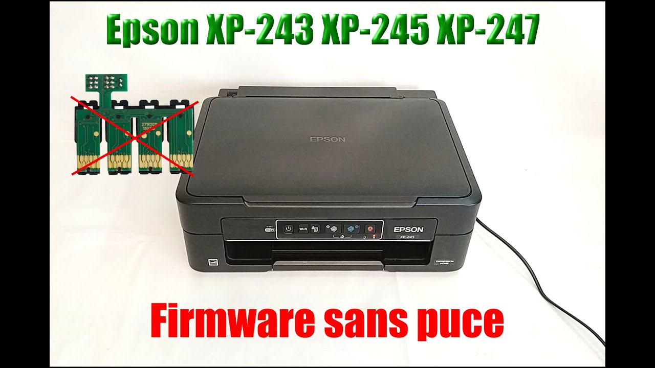 Comment faire votre imprimante Epson XP-243 XP-245 XP-247 imprime