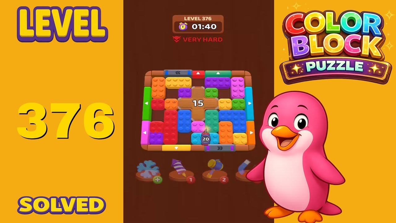 Color Block Puzzle – Level 376 | Walkthrough - YouTube