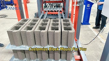 Come and See! QT4-25 high efficiency automatic concrete hollow block brick making machine!
