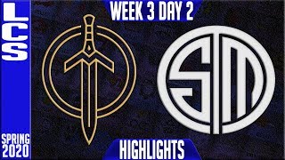 GGS vs TSM Highlights | LCS Spring 2020 W3D2 | Golden Guardians vs Team Solomid