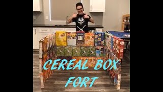 Making A Cereal Box Fort