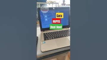 Cara Menghapus Dual Boot Windows 10 Setelah Pasang SSD dan HDD #shorts #windows #dualboot