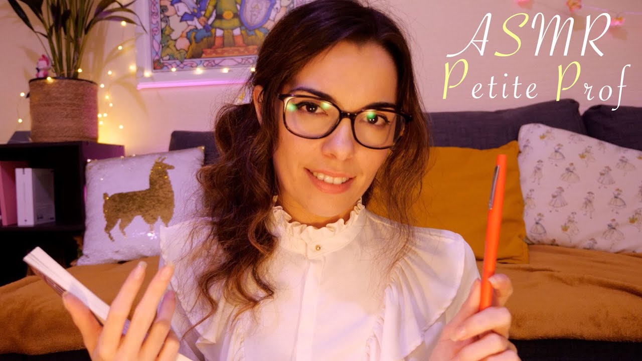 Asmr Fr Rp Petite Prof Te Conseille Pour Tes R Visions Bac Brevet Ecriture Clavier