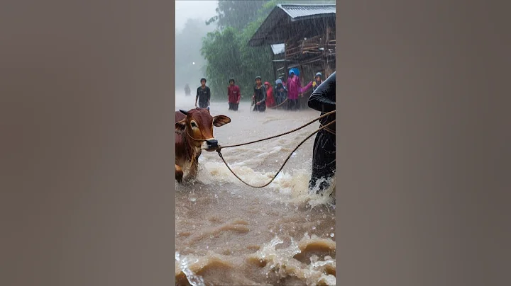 Pregnant Cow Rescue By Rescue Team #cow #animals #rescue #humanity #cowlover