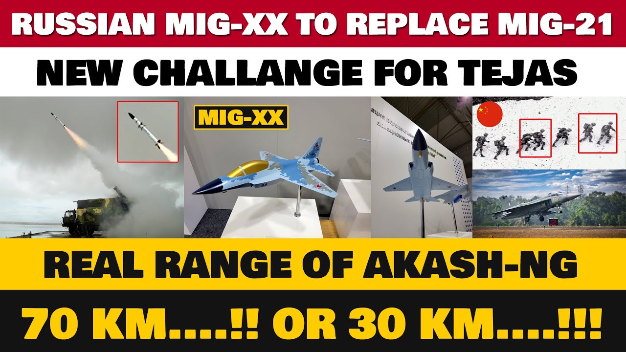 Russian Mig-XX light weight fighter will challenge Tejas,PLA near  Uttarakhand,Akash-NG real range..? - YouTube