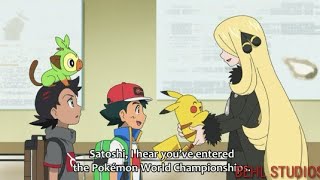 Ash Meets Cynthia Again In Pokemon Journeys English Subbed || Pokemon Journeys Episode 83.