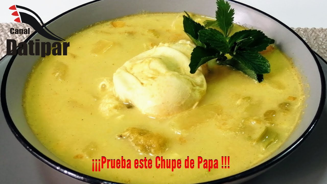 ¿Quieres aprender a cocinar?                      CHUPE DE PAPA fácil y delicioso!!