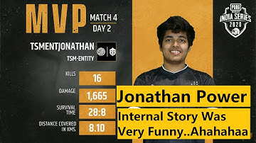 Jonathan 16 Kills Record In PMIS | TSM Entity 21 Kills Domination | Emote Story Was Very Funny