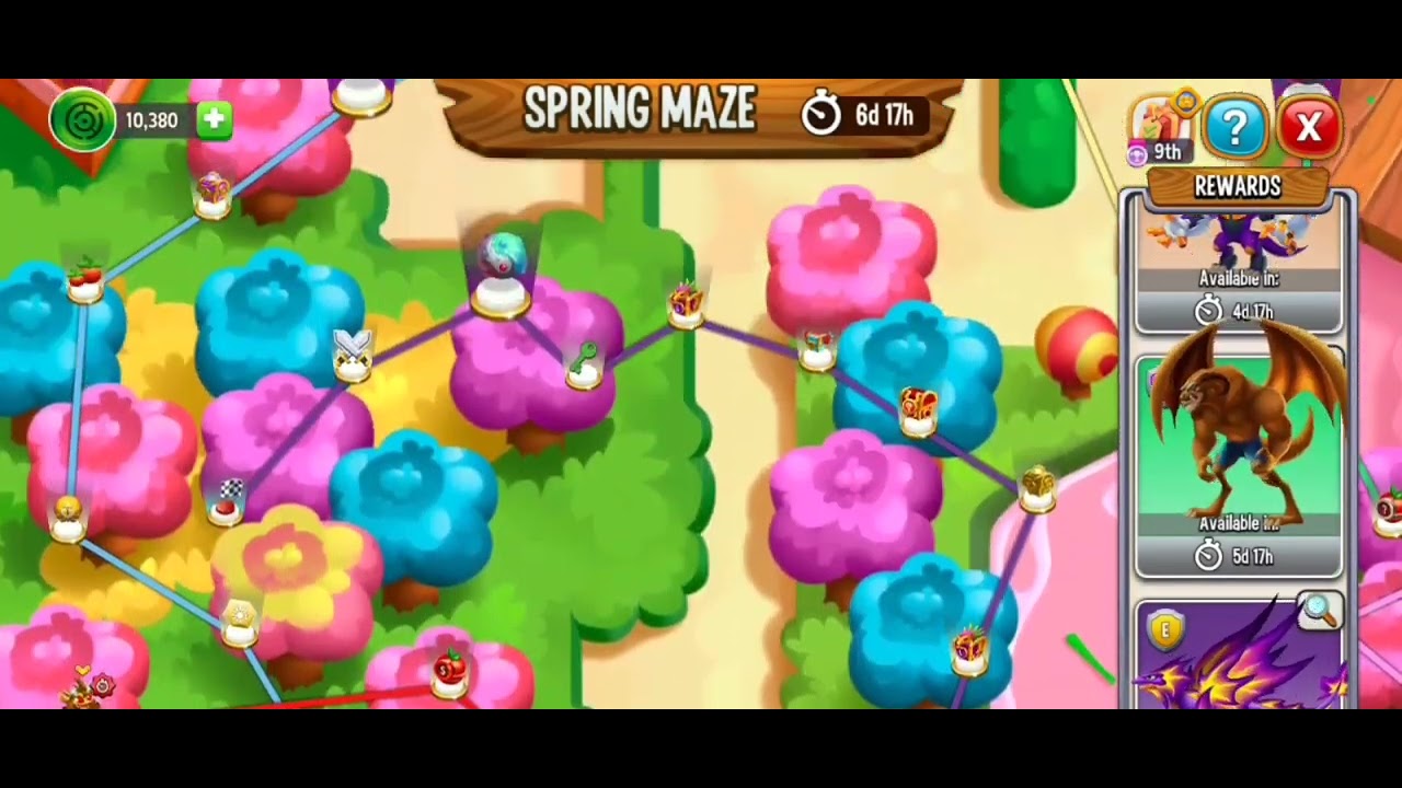 Dragon City - Spring Maze Event and Elder Storm Dragon Rescue