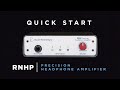 Quick Start : RND RNHP Precision Headphone Amplifier【日本語字幕】