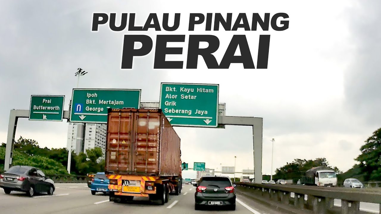 Pulau Pinang: Plaza Tol Juru, Simpang Ampat - Perai - Jalan Kebun Nenas - Jalan Perusahaan - PLUS