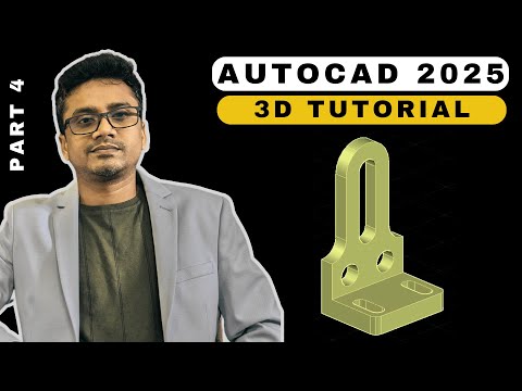 AutoCAD 3D Tutorial for Beginners || AutoCAD 3D modeling mechanical