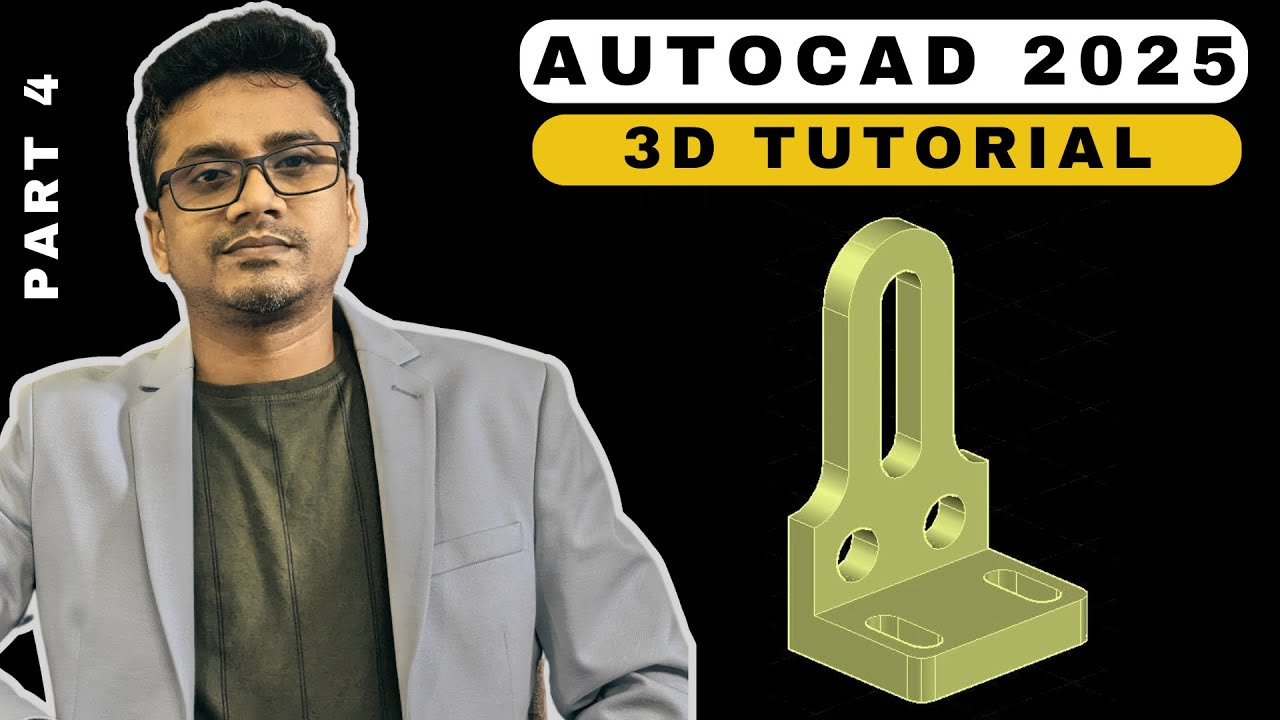 AutoCAD 3D Tutorial for Beginners || AutoCAD 3D modeling mechanical ...
