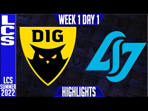 DIG vs CLG Highlights | LCS Summer 2022 W1D1 | Dignitas vs Counter Logic Gaming