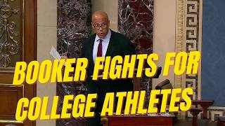 Cory Booker Defends College Athletes in Fiery Senate Floor Speech screenshot 4