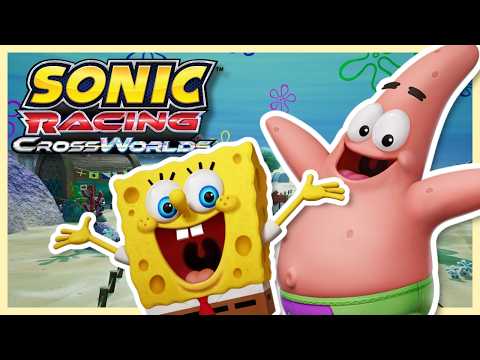 SPONGEBOB AND PATRICK TAKE OVER SONIC RACING CROSSWORLDS!!!