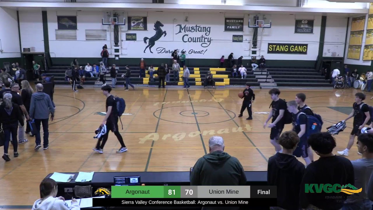 Sierra Valley Conference Basketball: Argonaut vs. Union Mine 1/28/26