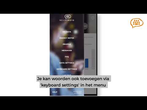 Neurokeys: Woorden toevoegen aan je persoonlijke woordenboek