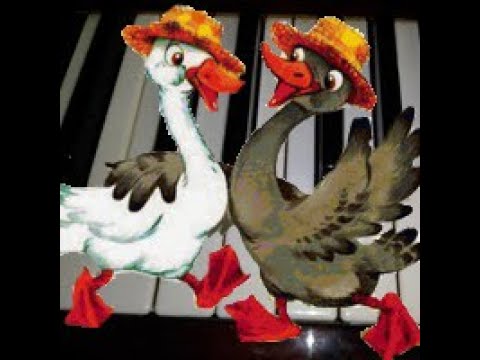 Веселый гусь пианино. Два веселых гуся. Гуси жили у бабуси 2 веселых гуся. Занятие на тему два веселых гуся.