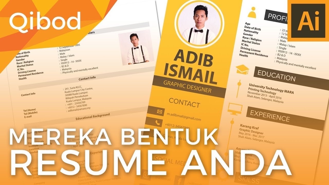 Adobe Illustrator - Tutorial Membuat Resume 