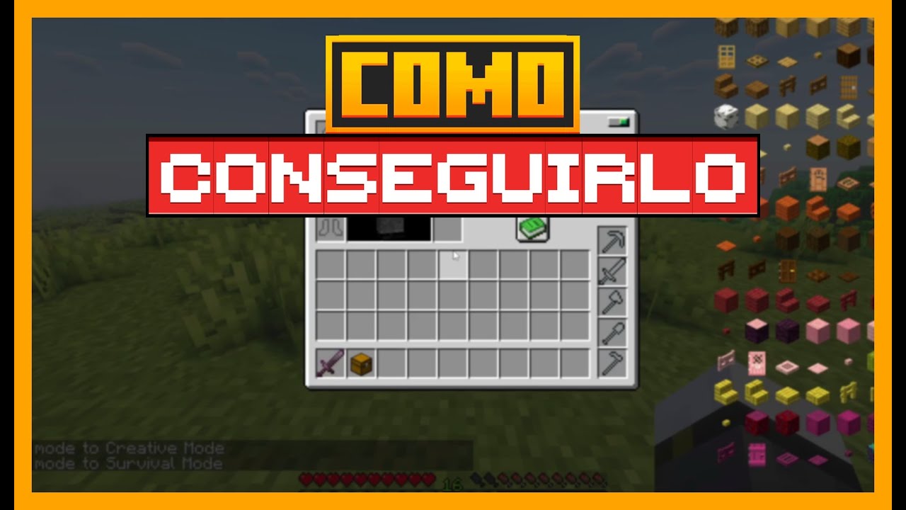 CÓMO USAR el Toolbelt del MOD INVENTORIO en MINECRAFT - YouTube