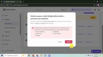 How to Delete Website from Hostinger