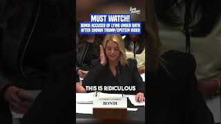 Pam Bondi ACCUSED OF LYING UNDER OATH #shorts