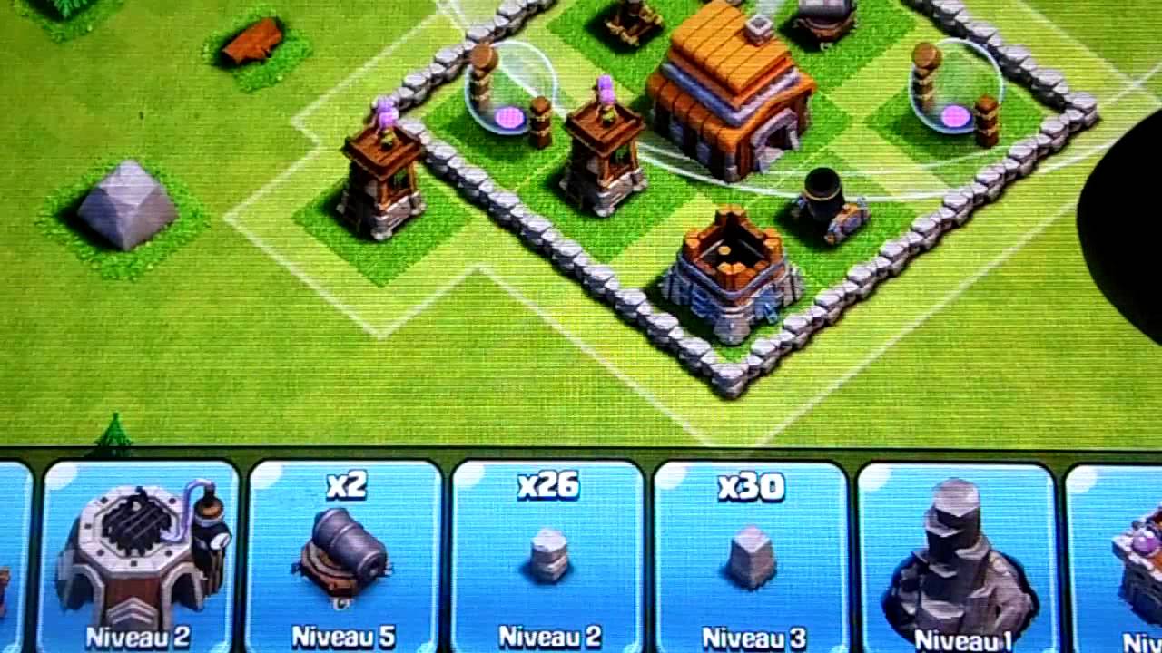 Clash of clans : comment faire un bon village hdv 5 - YouTube