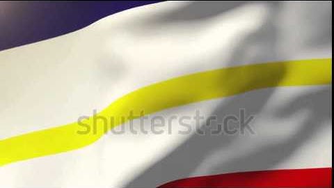 Mecklenburg Vorpommern flag waving in the wind. Looping sun rises style. Animation loop Stock video