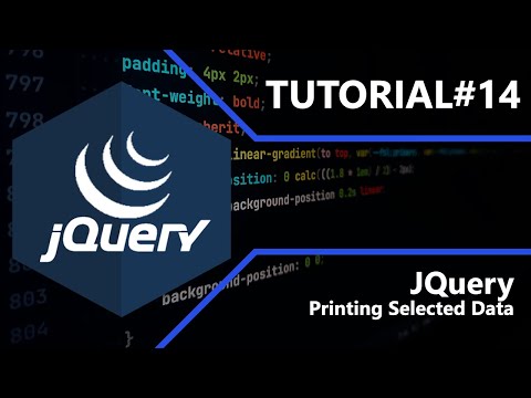 JQuery | Print Selected Data | Tutorial #14