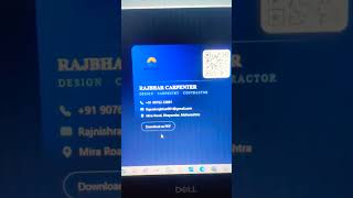 Create Digital Business Card in ASP.NET Core 9 using Ajax jQuery 💳 #trending #businesscard #shorts