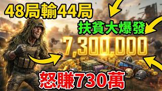 打了48局遊戲，逃脫失敗44局，這個粉絲太可憐了，扶貧兩局怒賺730萬，徹底脫離破產邊緣