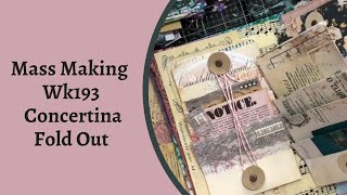 Mass Making -  Concertina Pockets for Junk Journals - Wk 193 - Weekly Workshop #shabbydabbydoodah
