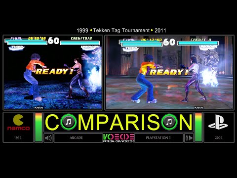 Tekken Tag Tournament (Arcade vs PlayStation 3) Side by Side Comparison - Dual Longplay