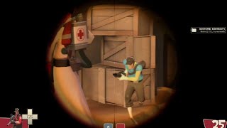 Team fortress dustbowl sniper gameplay.