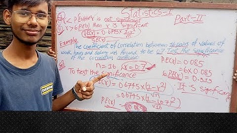 Chapter-7 Part-II Probable Error & Standard Error