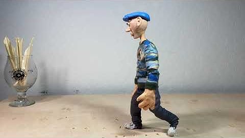 Puppet Walking Test              #shorts #stopmotion