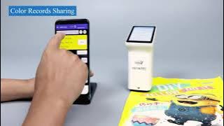 Linshang Handheld Colorimeter with touch screen, color measurement and color difference comparison