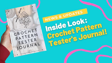 Pink Sheep Design Crochet Pattern Tester Tracking Journal - Inside Look