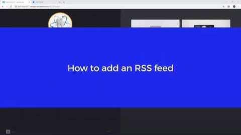 How to add an RSS feed
