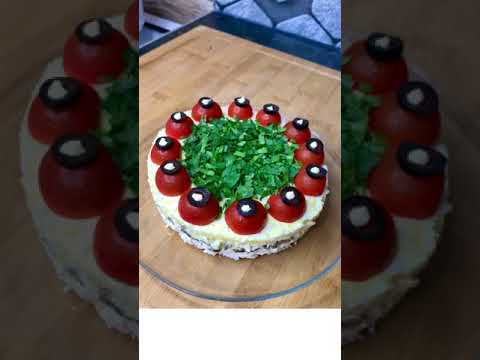 вкусненький салатик #салатнановыйгод #салаты #рецепты #новогоднийстол #рецептысалатов #рецепт