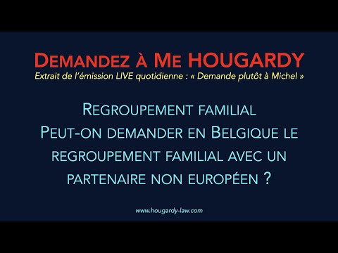 Peut-on demander en Belgique le regroupement familial avec un partenaire non-européen ?