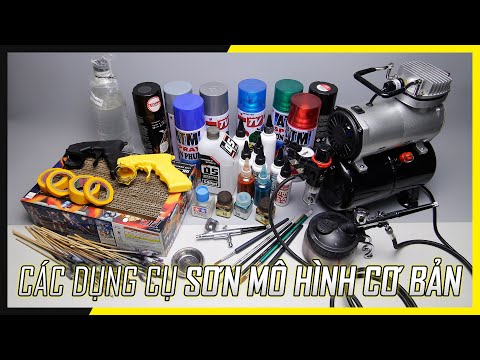 Video Các dụng cụ sơn mô hình Gunpla dành cho người mới bắt... - youtube